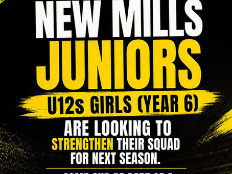 Recruitment time for Under 12s girls (year 6 from Sept)
