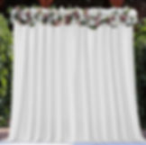White Solid Backdrop Curtain