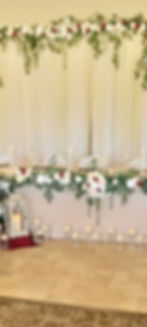 Thumbnail: Champaign and White Tulle Curtain (5'W x 10'L)