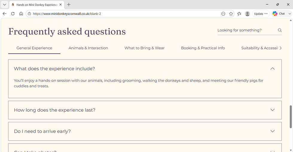 Mini Donkeys Website