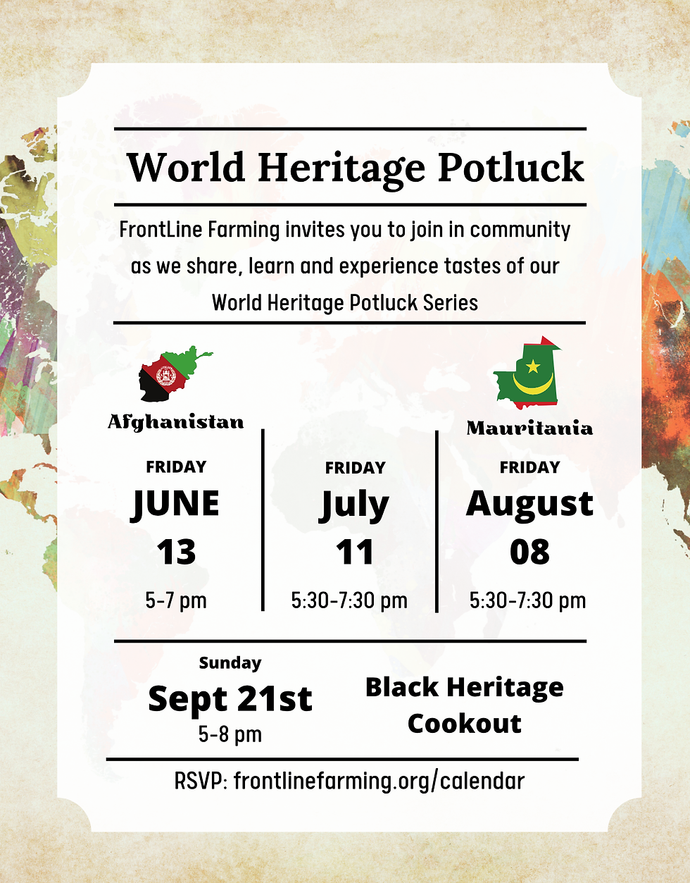 World Heritage Potluck