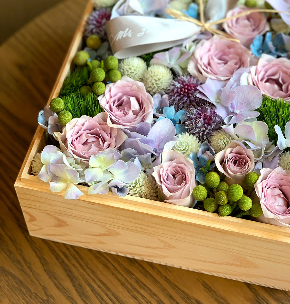 Thumbnail: Fresh Flowers Wooden Box