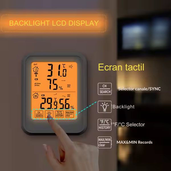 Miniatură: Statie de vreme cu senzor de exterior