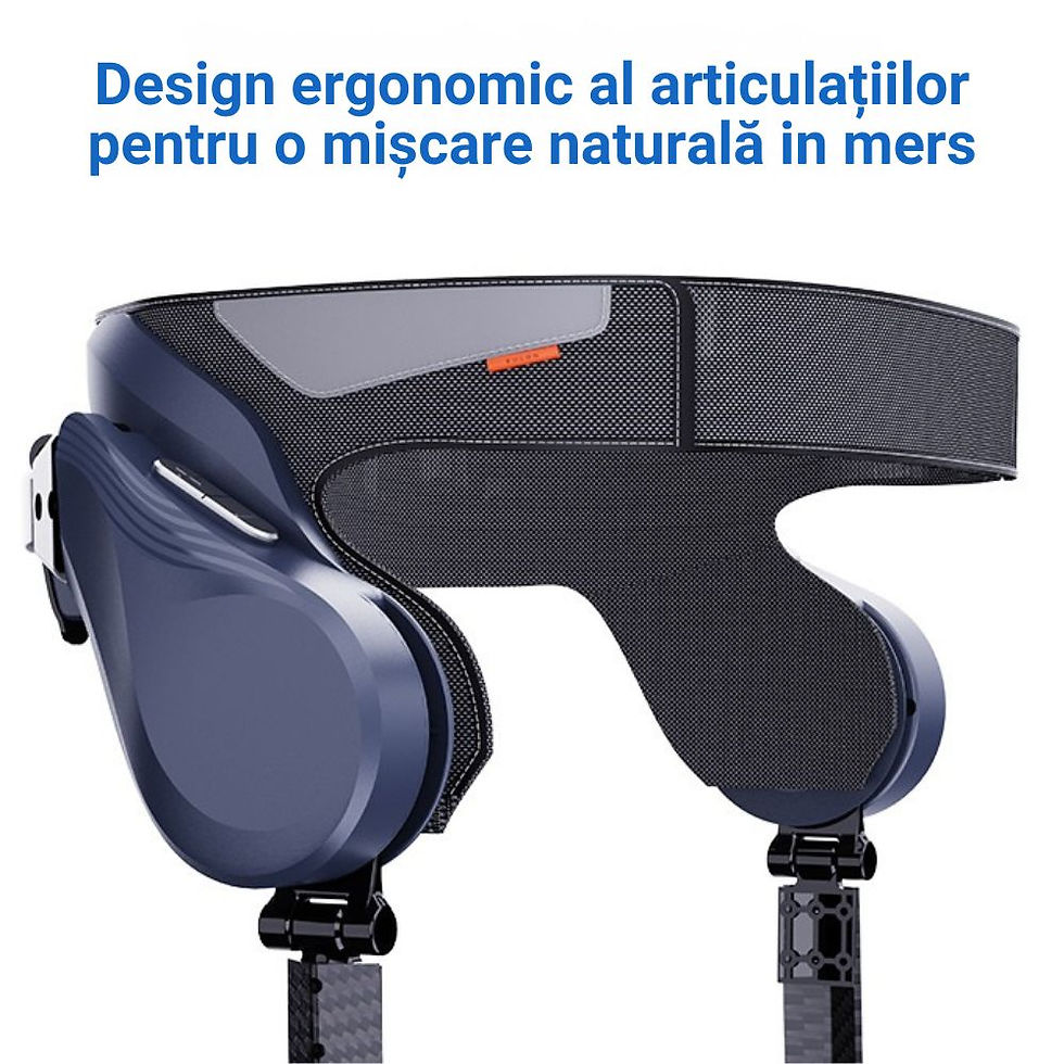 Exoschelet Pliabil Ultra-Ușor pentru Mers cu Asistență Electrică