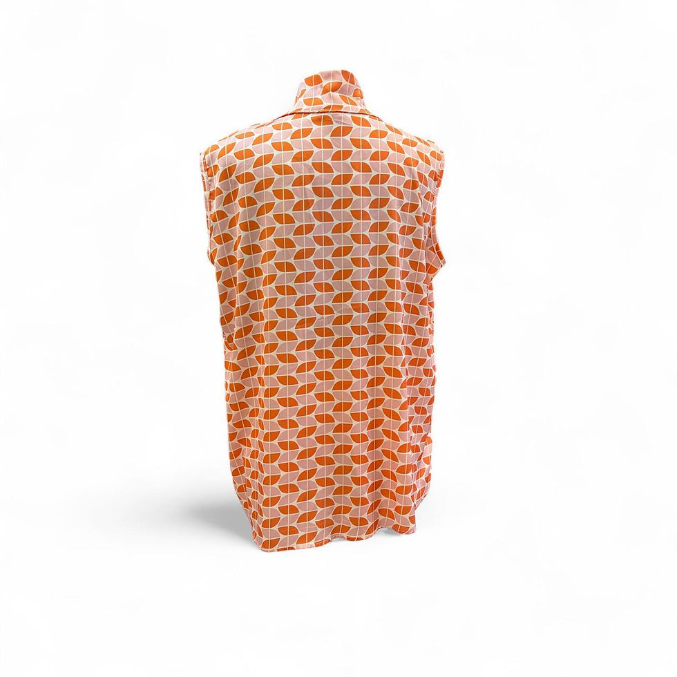 Thumbnail: Sleeveless Geometric Blouse