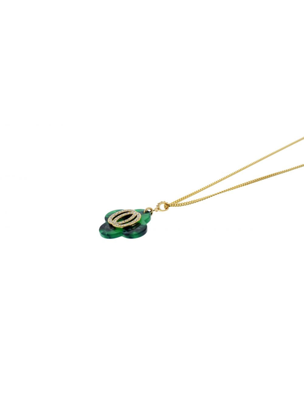 Nour Clover Drop Pendant Necklace