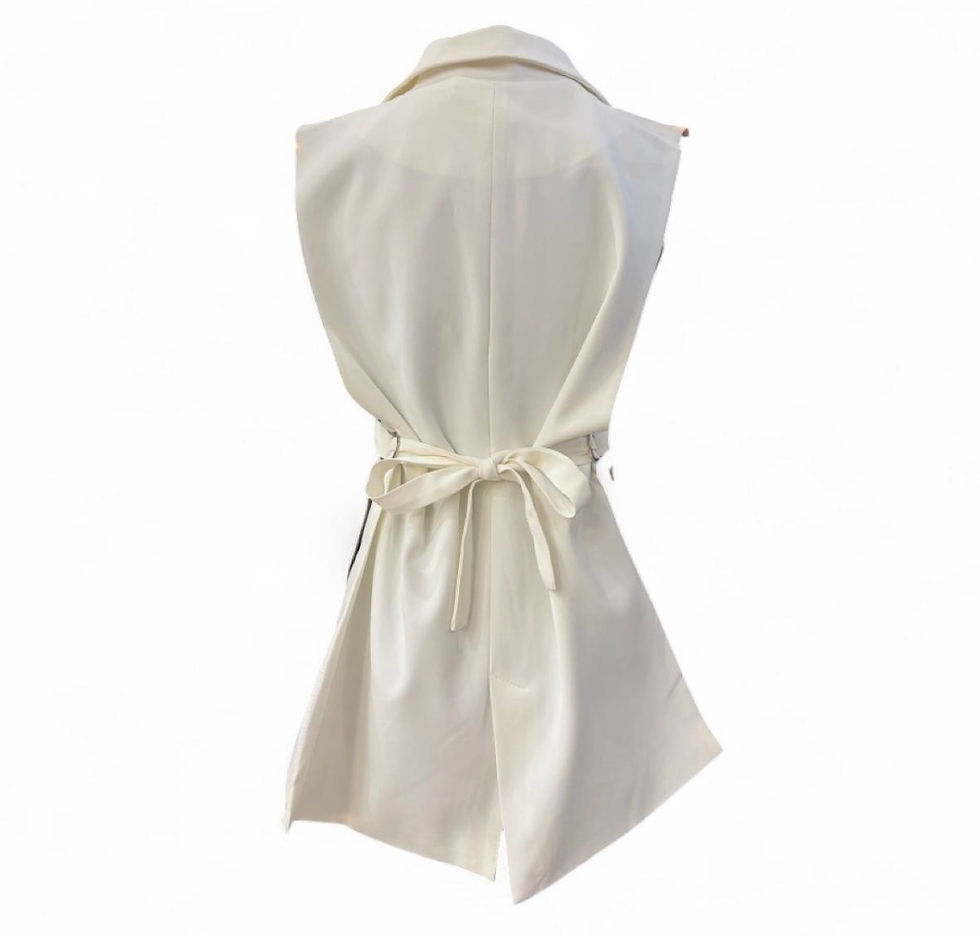 Thumbnail: White Sleeveless Blazer
