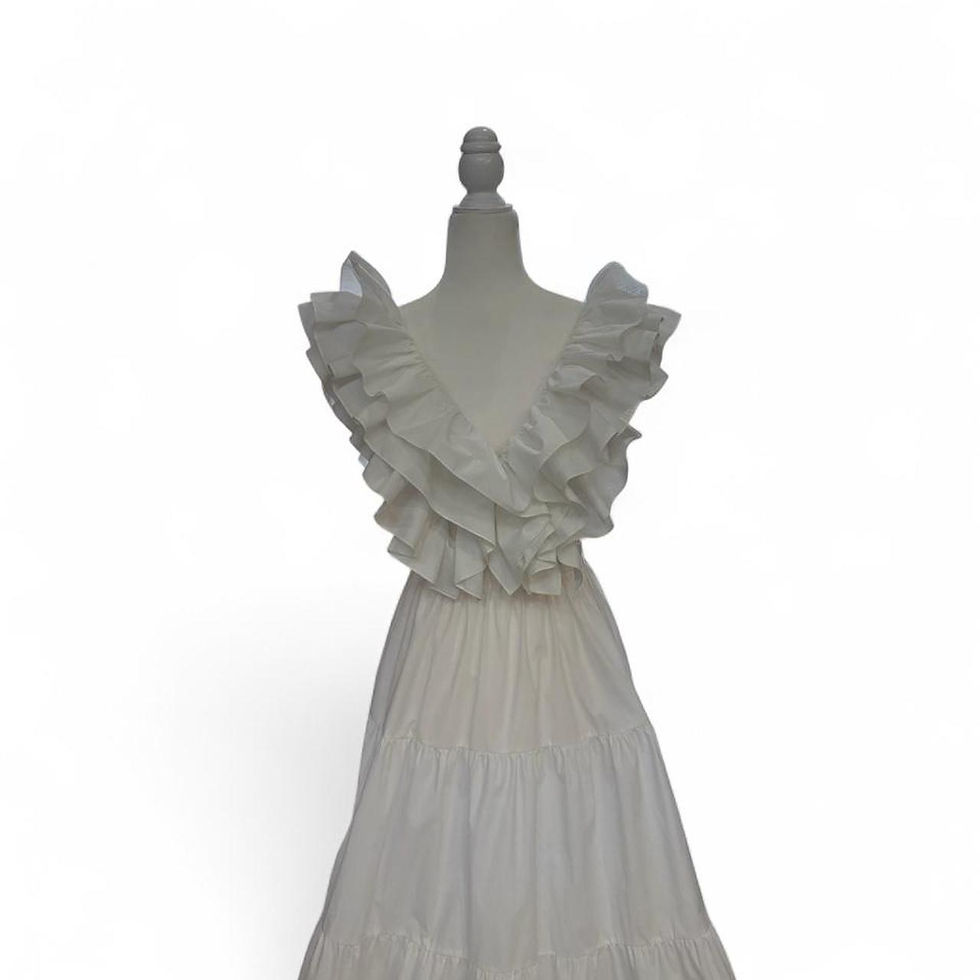 Thumbnail: White Tiered Maxi Skirt