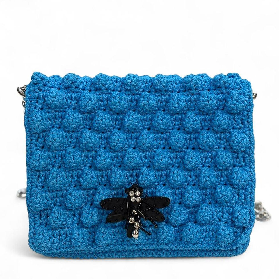 Thumbnail: Blue Crochet Purse