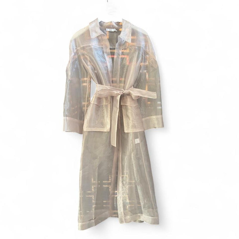 Thumbnail: White Sheer Trench Coat