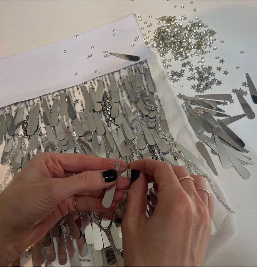 Thumbnail: EMIKA Sequined Midi Dress