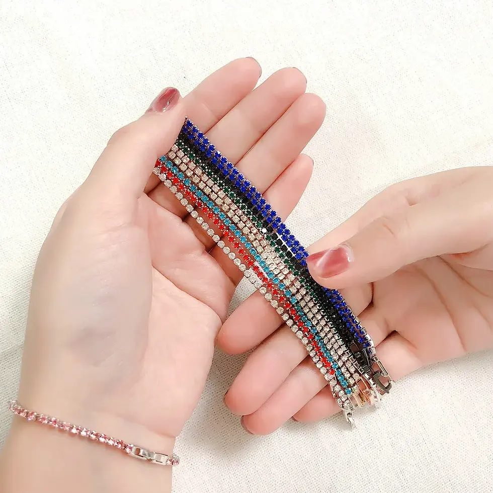 Miniatura: Pulseira zircônia cúbica 4 garras cor prata