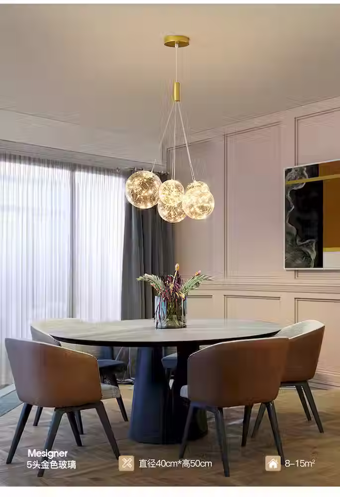 Bubble Cluster Glass Chandelier – 9/12/15 Heads, G9 Included