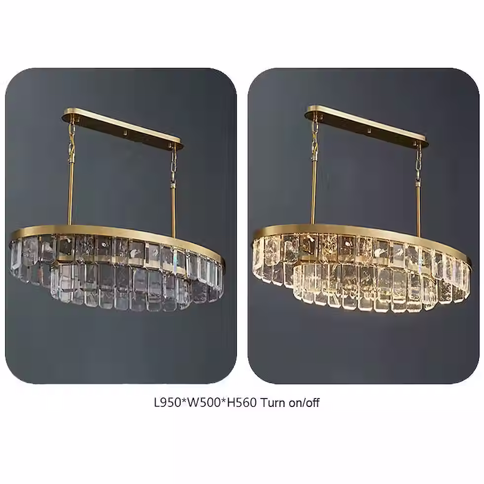 Miniatura: Tiered Textured-Crystal Chandelier & Sconce - Gold, LED