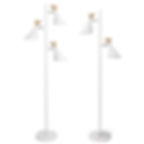 Wood standing floor lamp switch with multi reading lights 1