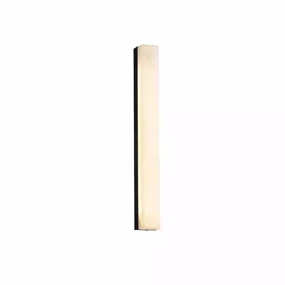 Lumina Slim Alabaster Bar Wall Light – Integrated LED Linear Glow