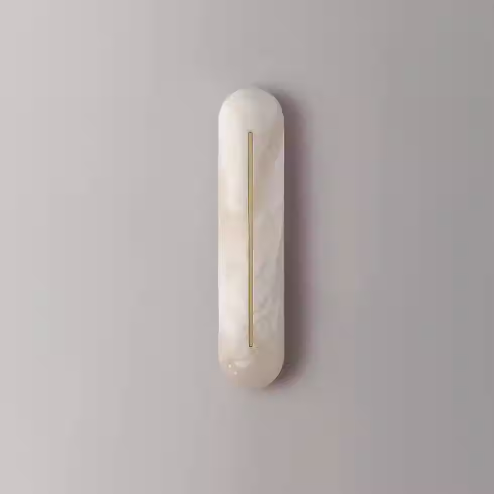 Thumbnail: Sillon Alabaster Stadium Wall Lamp – LED Slot Brass / Black_6