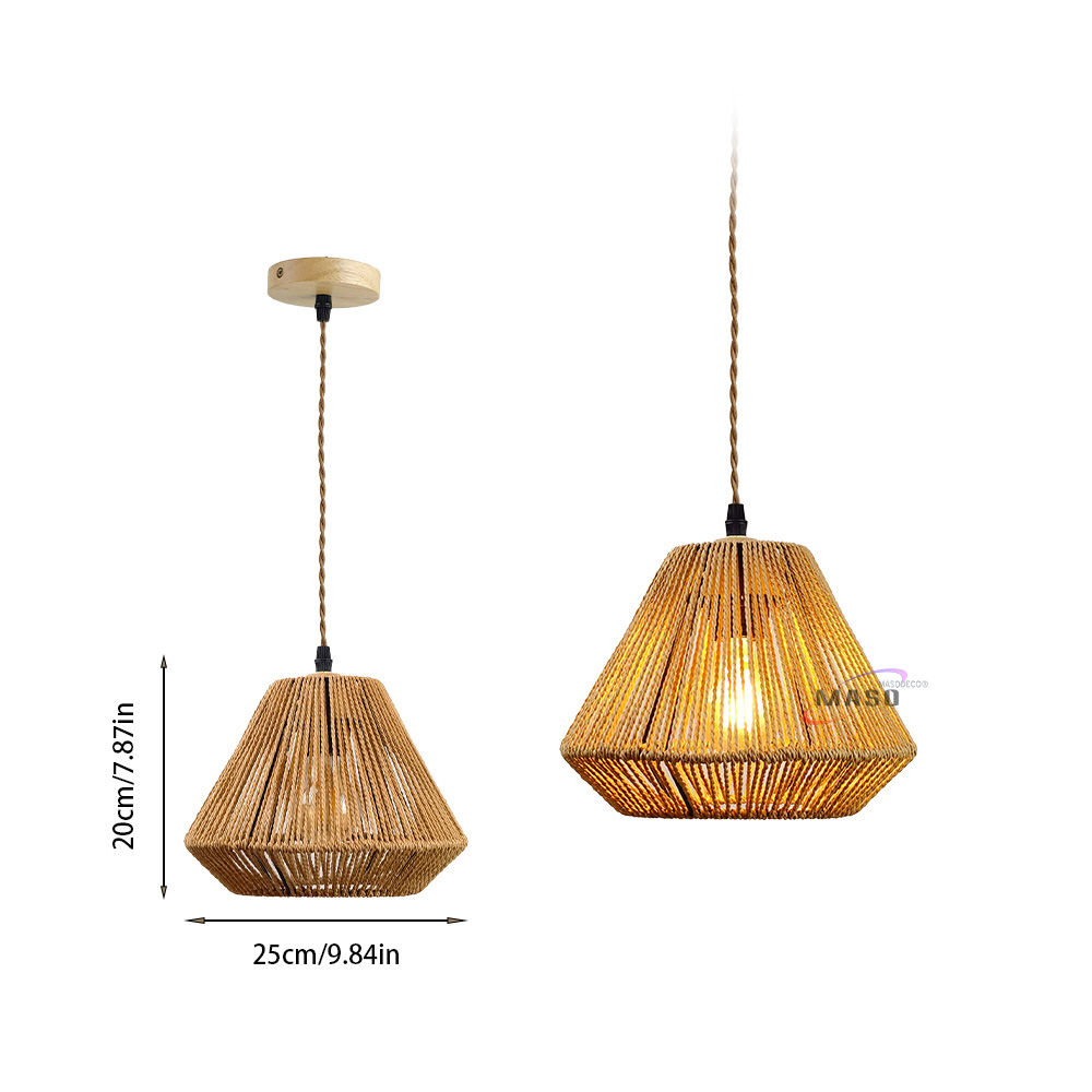 Handcrafted Paper Rope Pendant Light: Guesthouse Chic