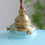 Thumbnail: Home dining table decorative glass rag lampshade hanging light