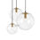 Miniatura: Interior decor art design transparent glass ball hanging lamp