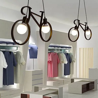 Hotsale 2019 bicycle light led lamp bike hanging pendant lighting