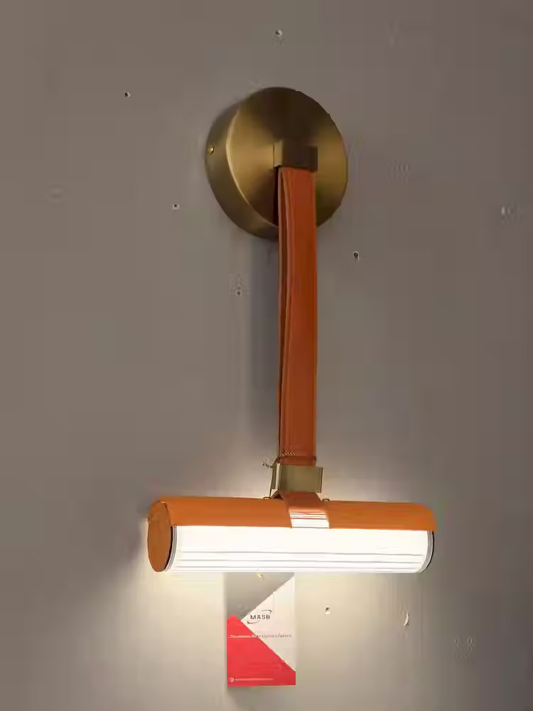 Miniatura: Masolight Leather Belt Zigzag LED Linear Chandelier