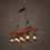 Thumbnail: Antique high ceiling decor wooden ladder design chandelier lamp size