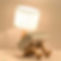 wood night lamp / desk and table lamp