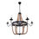 Thumbnail: Vintage iron cycle stand hemp rope chandelier pendant light