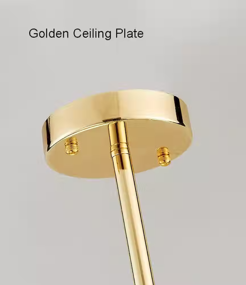 Miniatura: Polished Brass Sputnik Chandelier - 12-Head Milky Glass G9 800mm
