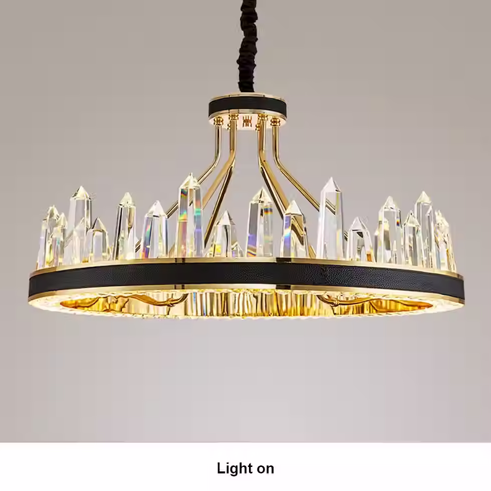 Miniatura: Crystal-Point Crown Chandelier - Gold, LED