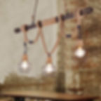 Industrial home decoration hemp rope material led lights vintage lamp shade