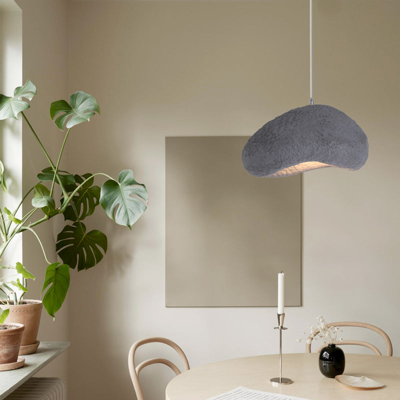 Miniature : Home restaurant decor marble rock shape design suspended lamp