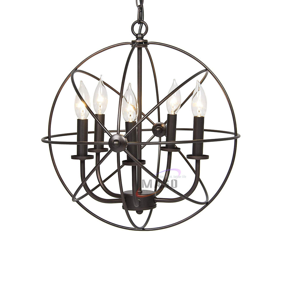 الصورة المصغرة: Led pendant lights ceiling globe candle chandelier light 3