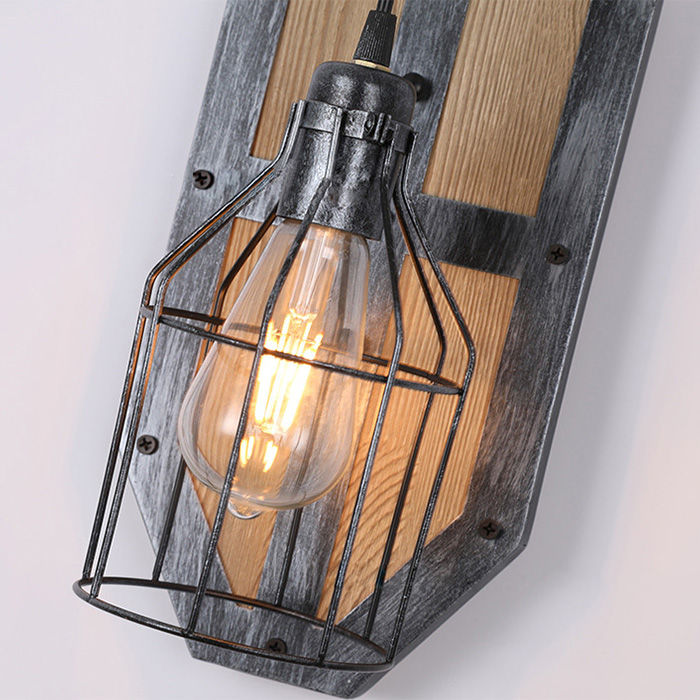 Miniatura: Lámparas de pared de madera de interior precio barato decoración vintage