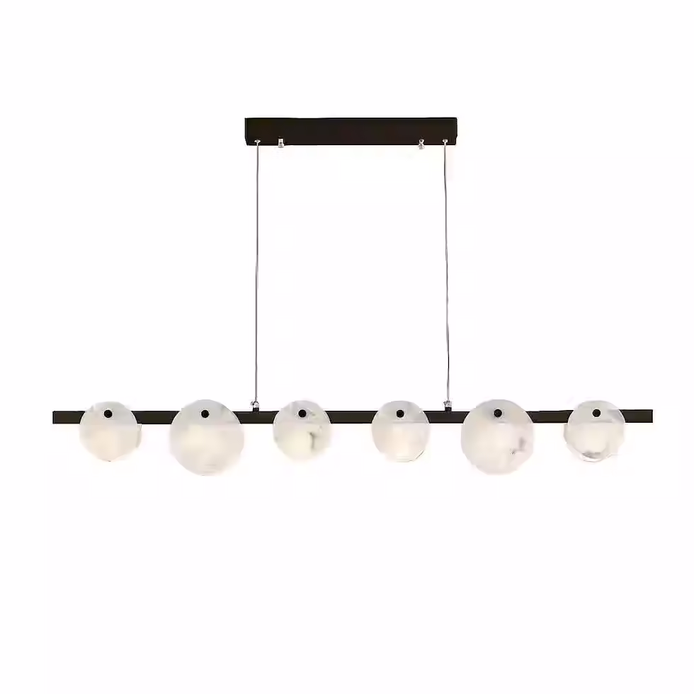 Disc Linear Alabaster Bar Pendant – Built-in LED_1