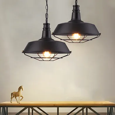 Retro industrial hanging lighting metal pendant lamp loft