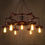 الصورة المصغرة: Industrial bicycle ring frame lamp suspended pendant light