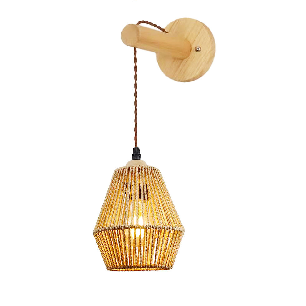 الصورة المصغرة: Charming Paper Rope Wall Lamp