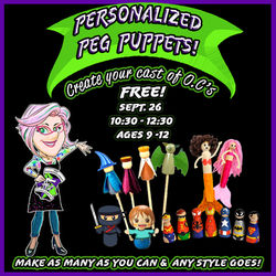 Personalized Peg Puppets!