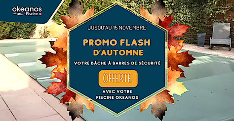 PROMO EXCLUSIVE : VOTRE BÂCHE À BARRES DE SÉCURITÉ OFFERTE AVEC VOTRE PISCINE OKEANOS