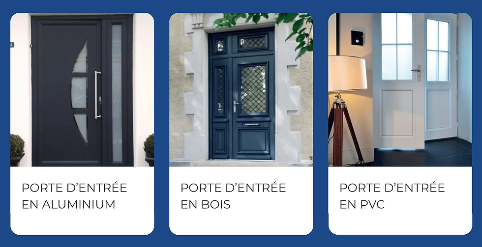 nos gammes de portes d'entrée sur mesure et installation a nimes