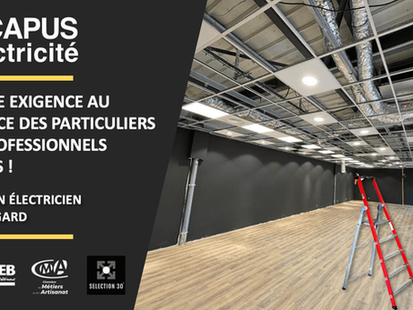 électricien ales capus chantier climatisation éclairage magasin manéo opticien a Alès