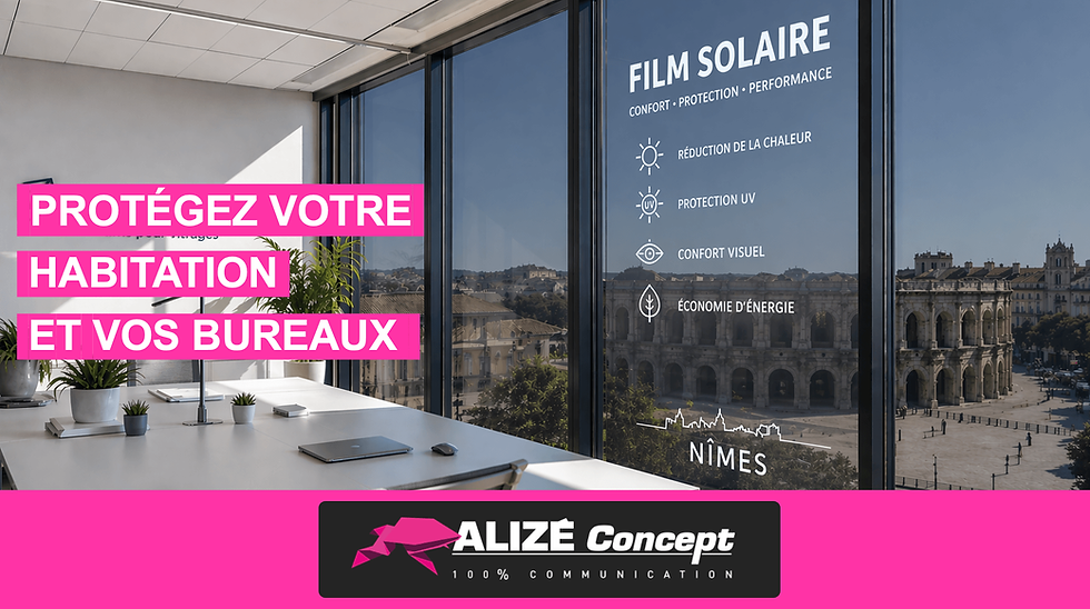pose film solaire sur vitre a nimes pour bureaux et maison pretection solaire par alize concept