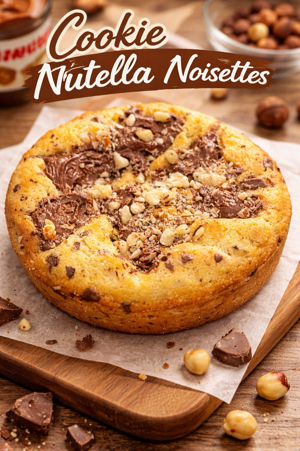 Le Cookie Nutella Noisettes