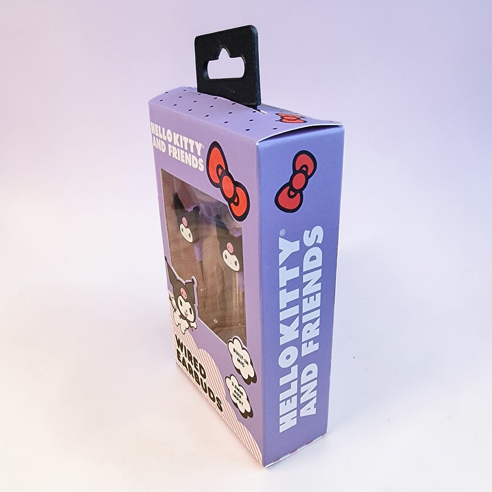 Thumbnail: Hello Kitty and Friends Kuromi Wired Earbuds with Built-In Microphone