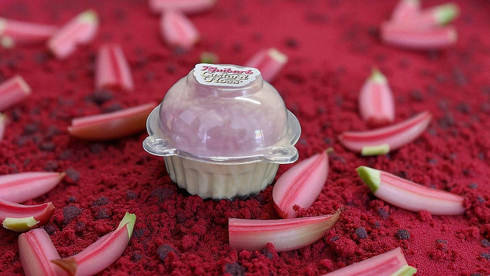 Thumbnail: Rhubarb and custard candy floss