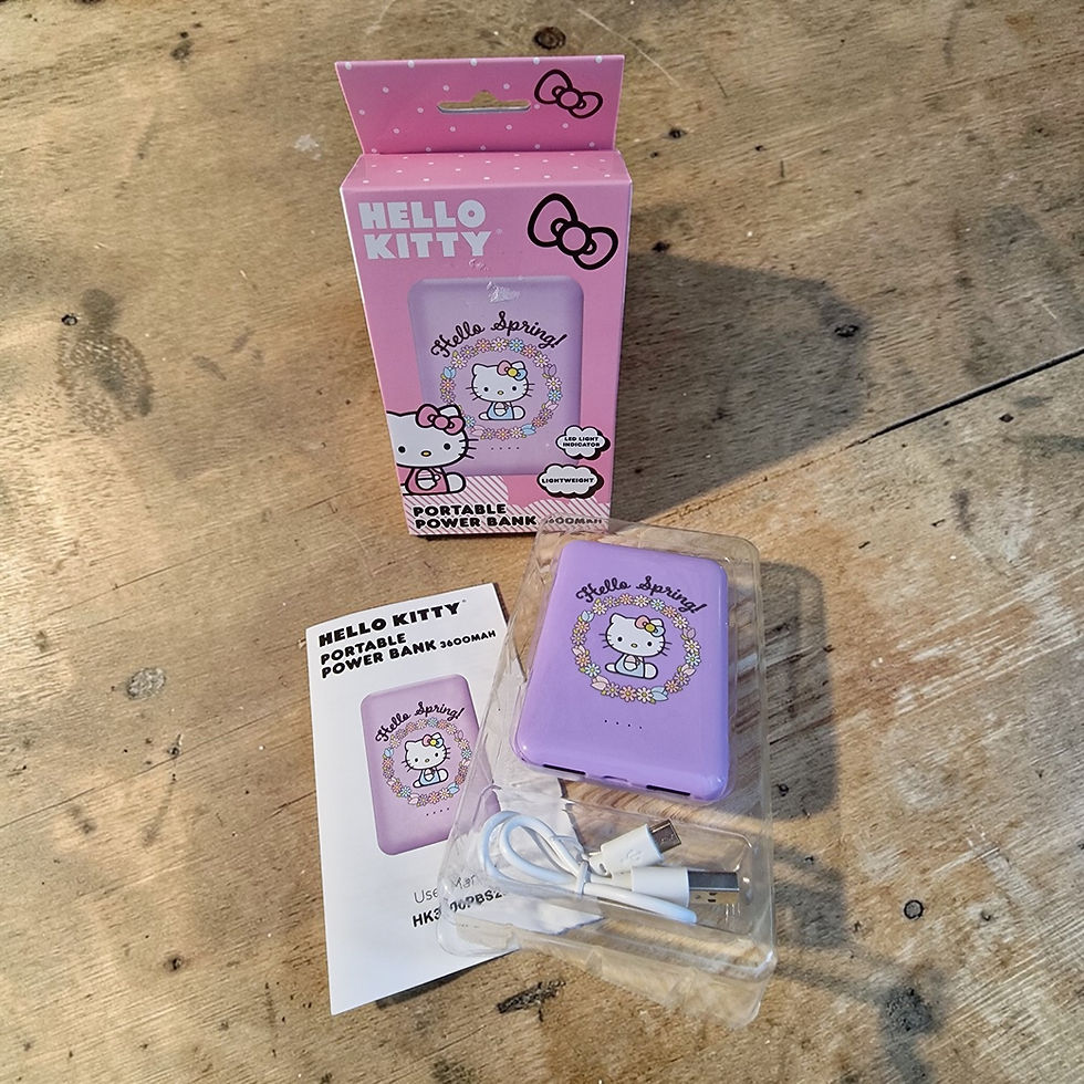 Thumbnail: Hello Kitty Portable Power Bank 3600mAh – Official Sanrio, Lightweight, “Hello Spring!” Design