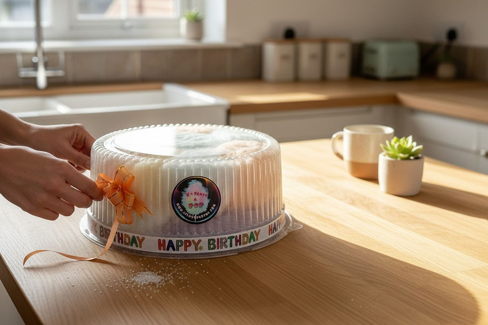 Thumbnail: Tear & Share Candy Floss Birthday Cake 20 Piece Pastel Mix A fun allergen