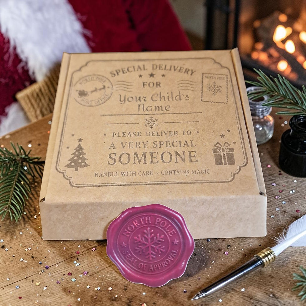 Thumbnail: Personalised Officially Nice Badge Gift Box | Message from Santa | Christmas Keepsake